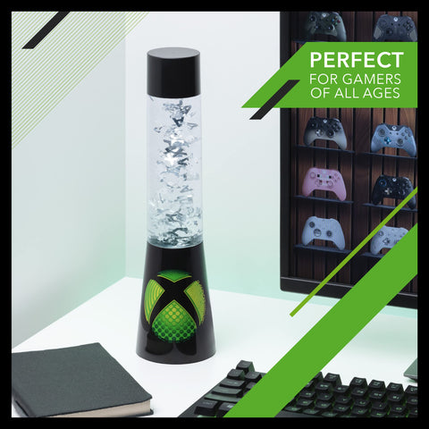 Paladone Xbox Flow Lamp powered by batteries or USB for flexible placement