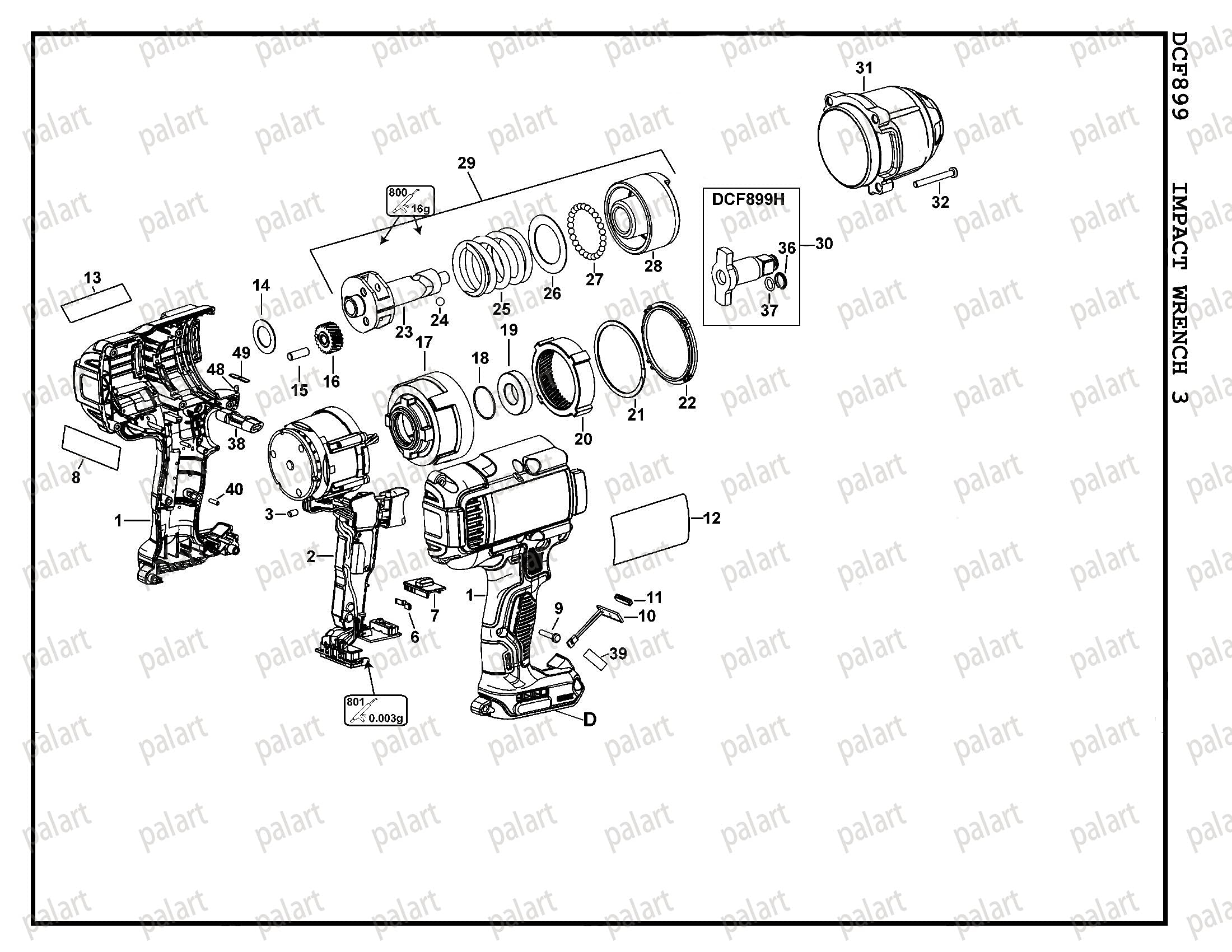 Palart N415875 anvil surface detail aids precise alignment for smooth operation.