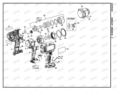 Palart N415875 anvil surface detail aids precise alignment for smooth operation.