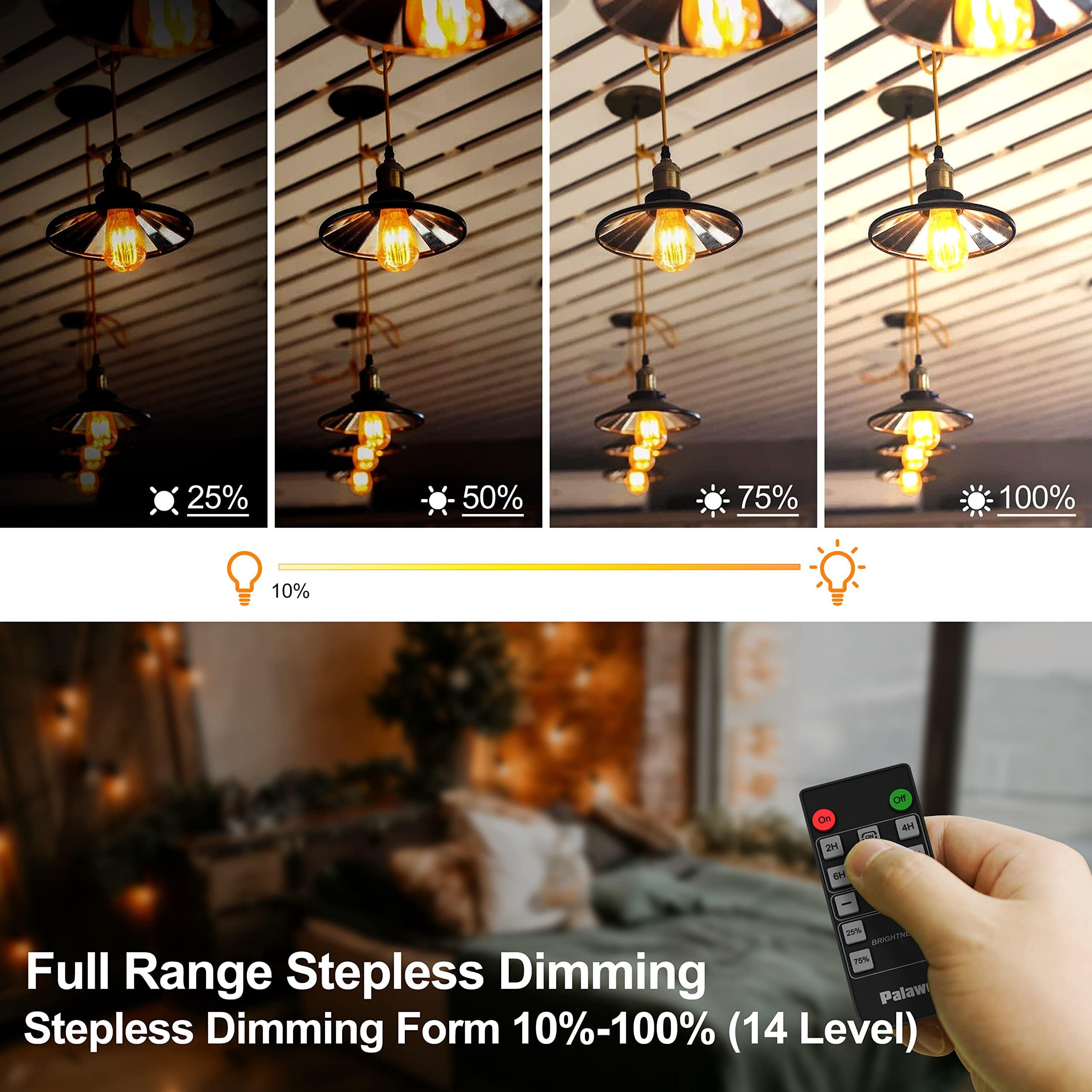 Palawell dimmer with 24-hour cycle timer supports seamless lighting schedules.