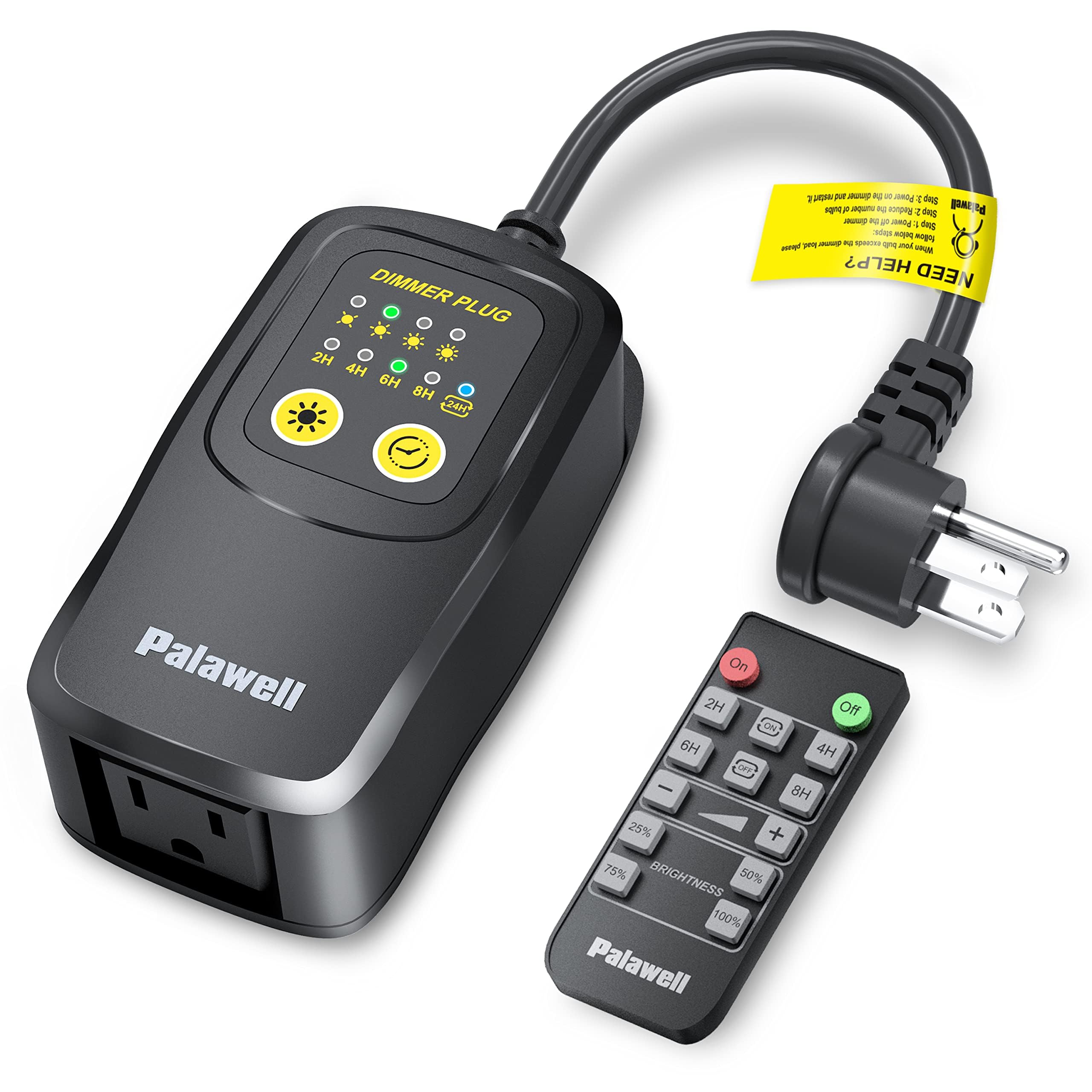 Palawell outdoor dimmer 560W enables adjustable brightness for patio string lights.