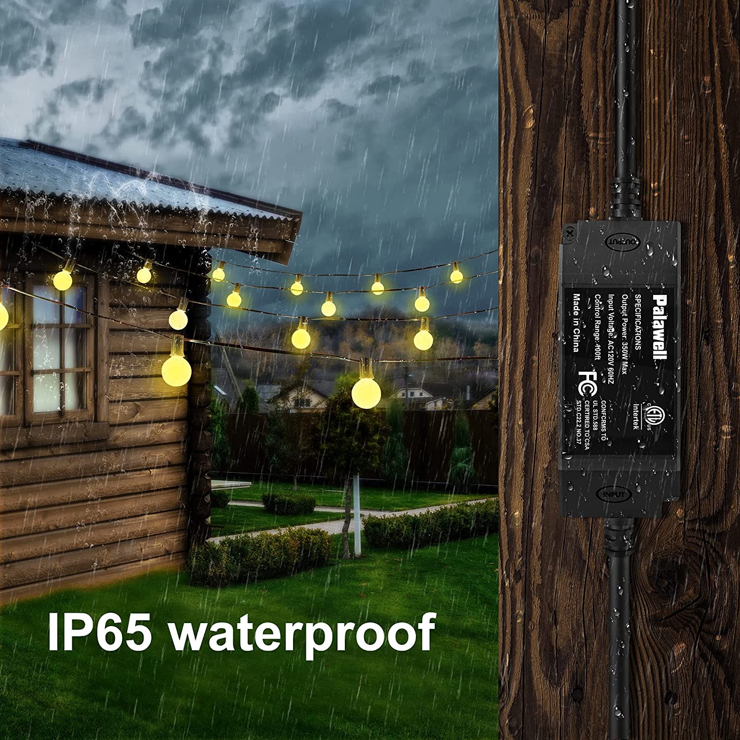 Palawell grounded plug ensures safe connection for LED and incandescent bulbs