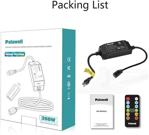 Palawell dimmer memory function saves your last brightness setting