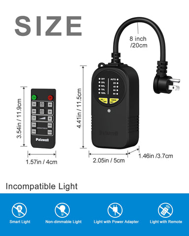 Palawell Remote pairing avoids interference when using multiple units.
