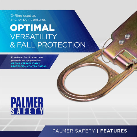 Palmer Safety galvanized roof anchor kit ready for industrial use