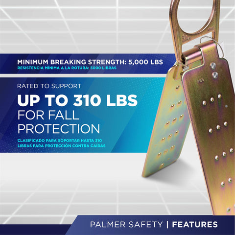 Palmer Safety reusable roof anchor installation demonstrating quick, tool-friendly setup