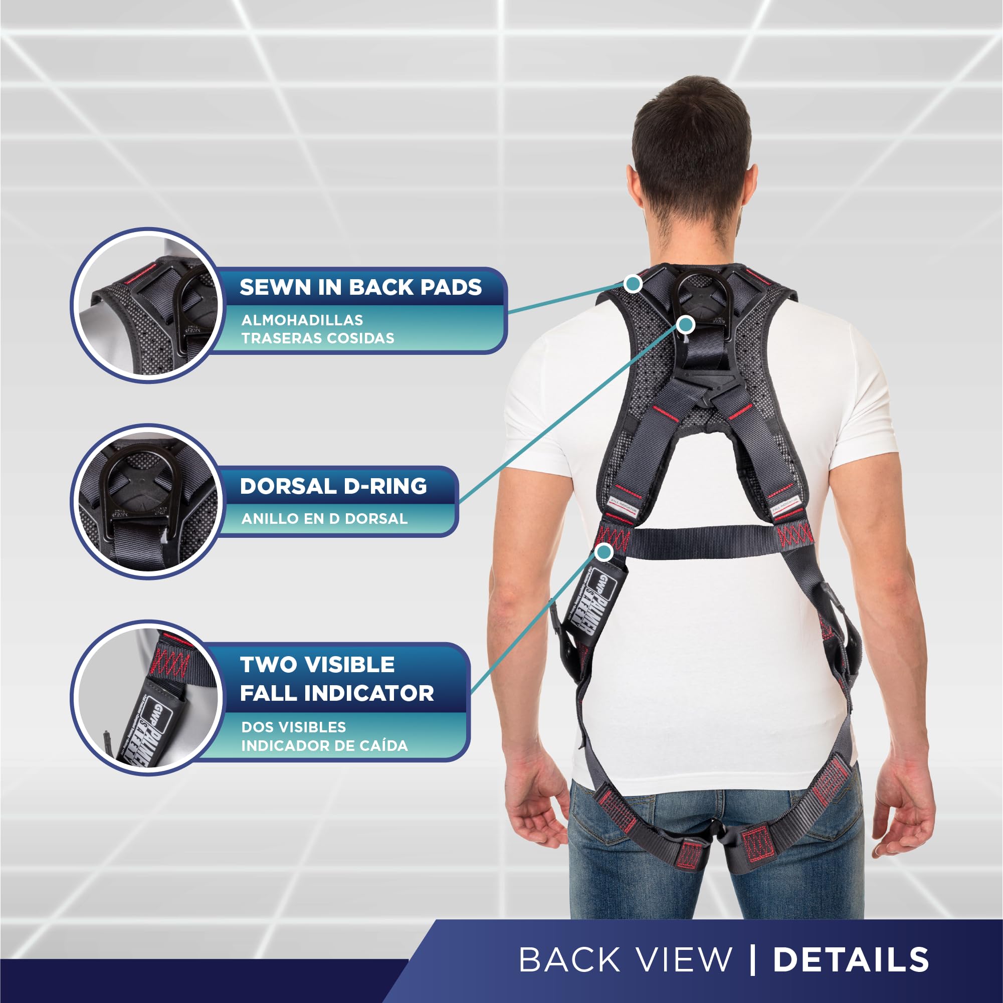 Palmer Safety ATERET dorsal D-ring supports fall arrest readiness in the field