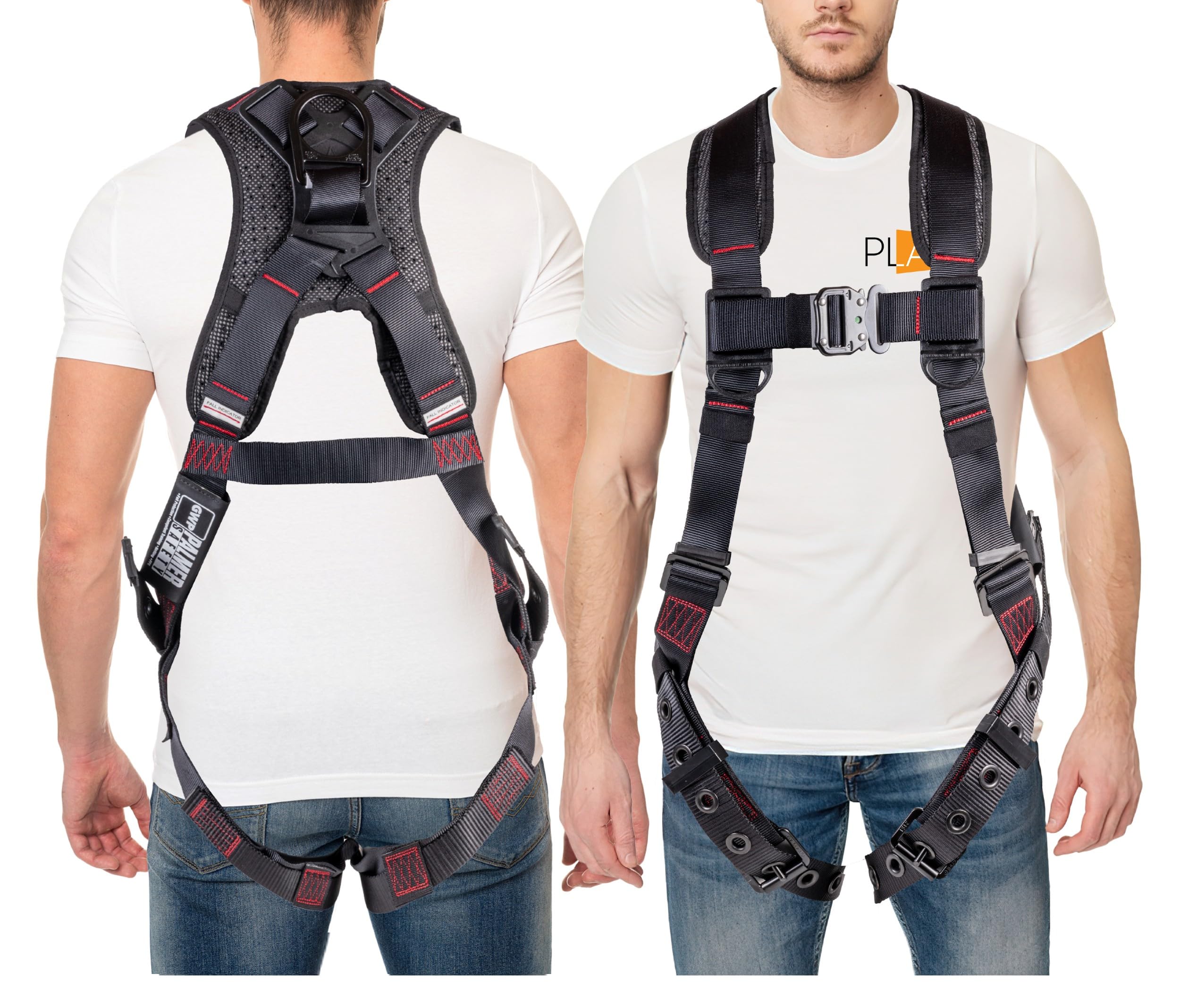 Palmer Safety ATERET front view shows a secure 5-point harness for reliable fall protection