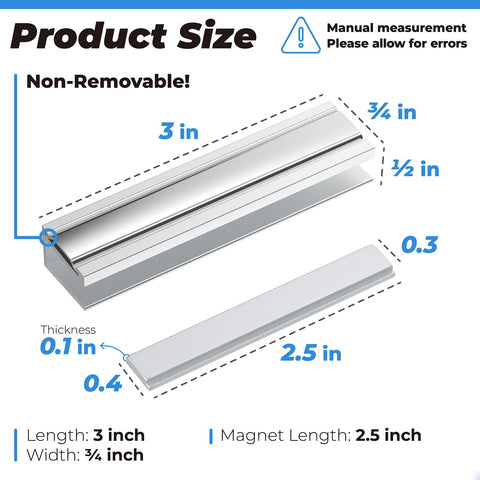PalpitateC metal strike and magnet guiding door alignment