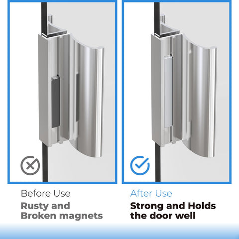 NdFeB magnet offers strong pull for reliable closure