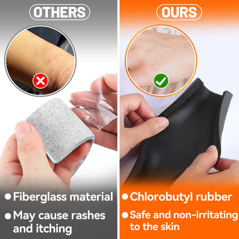 PAMASE self-adhesive backing makes wrapping simple and secure.