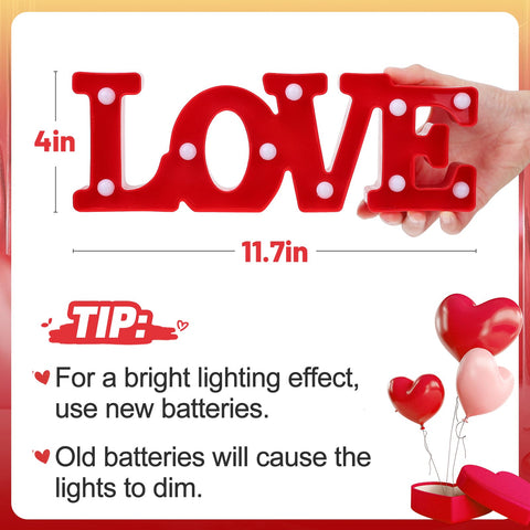 PAMASE LED love sign lights up home bar ambiance in red