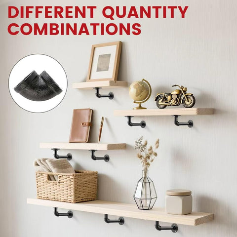 Pamofuper space-saving brackets help organize desks, cupboards, and bathrooms.