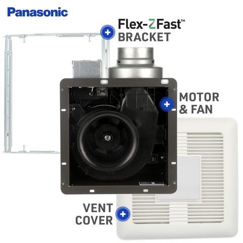 Panasonic WhisperCeiling 3000K dimmable LED panel delivers warm, energy-efficient brightness.