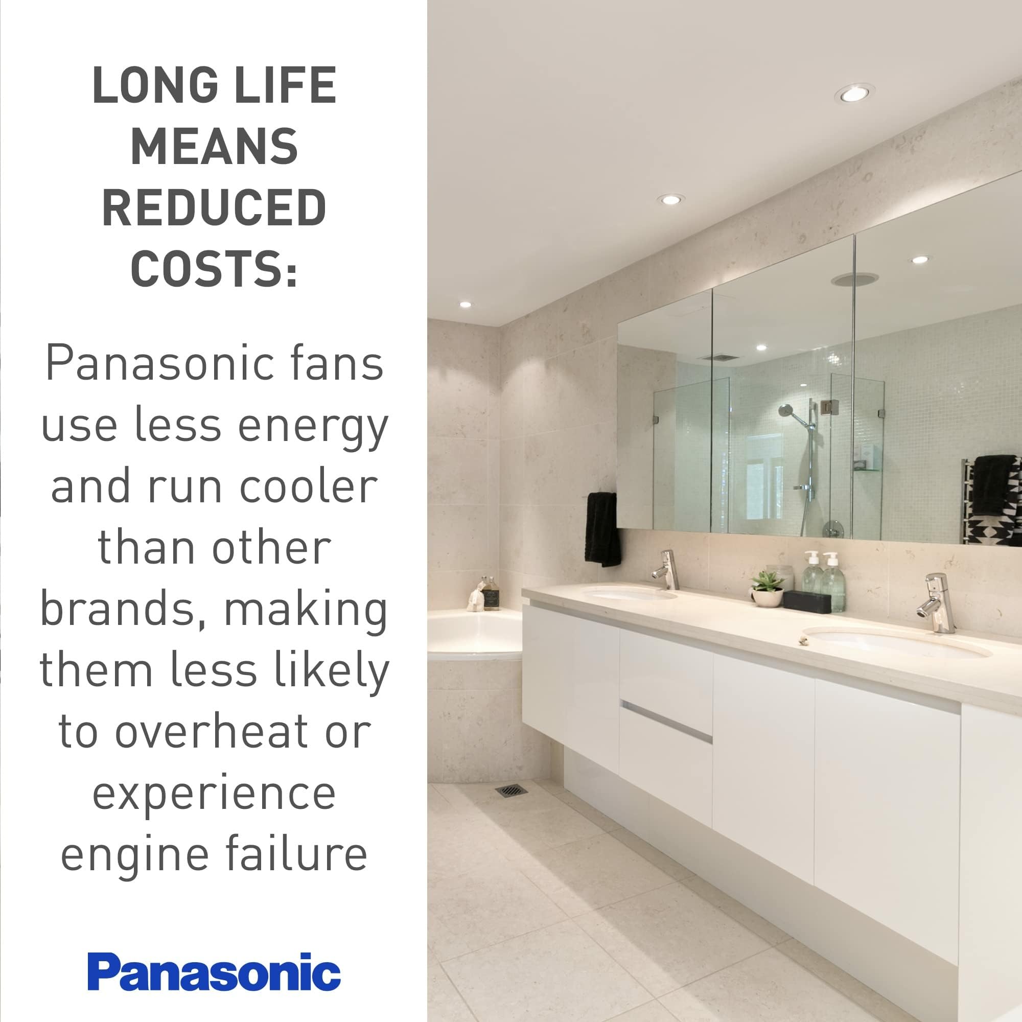 Panasonic WhisperCeiling FV-40VQ4 detachable duct-ends for clean setup
