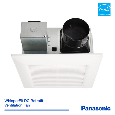 Panasonic WhisperFit FV-0511VF1 with DC/ECM motor delivers whisper-quiet operation.
