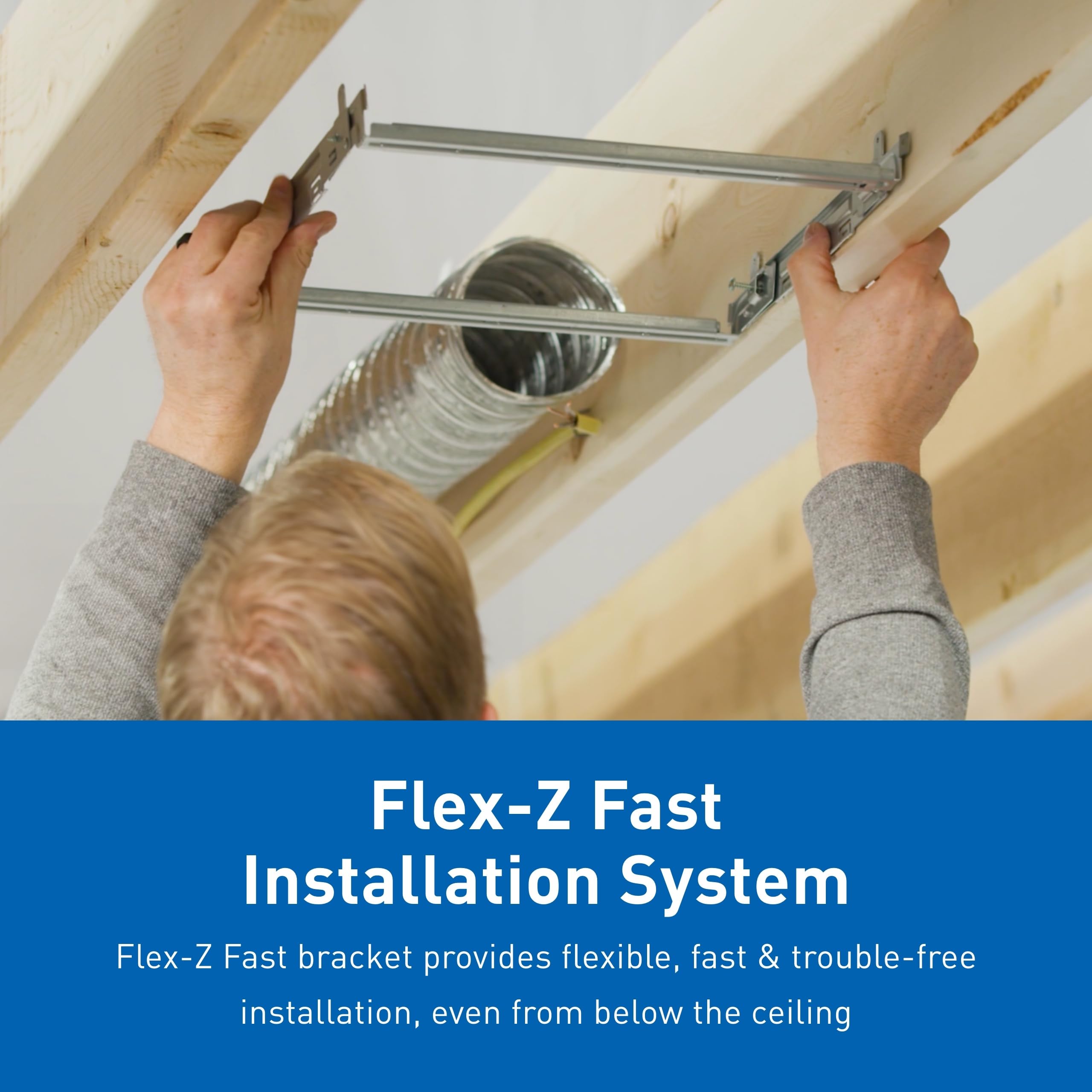 Panasonic WhisperGreen Select add-on-ready design supports motion and condensation sensors.