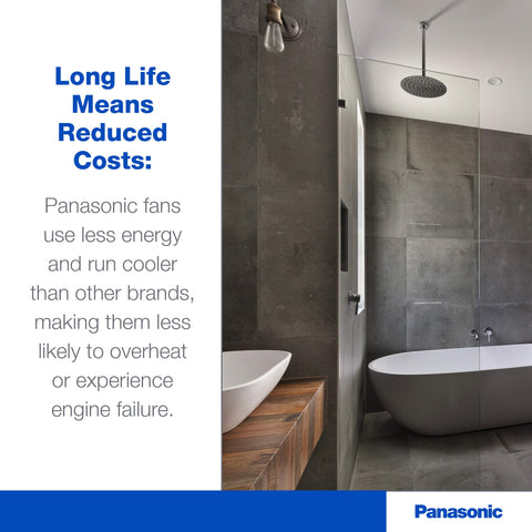 Panasonic FV-08VRE2 WhisperRecessed Energy Star 2.0 11W LED lamp for efficient lighting.