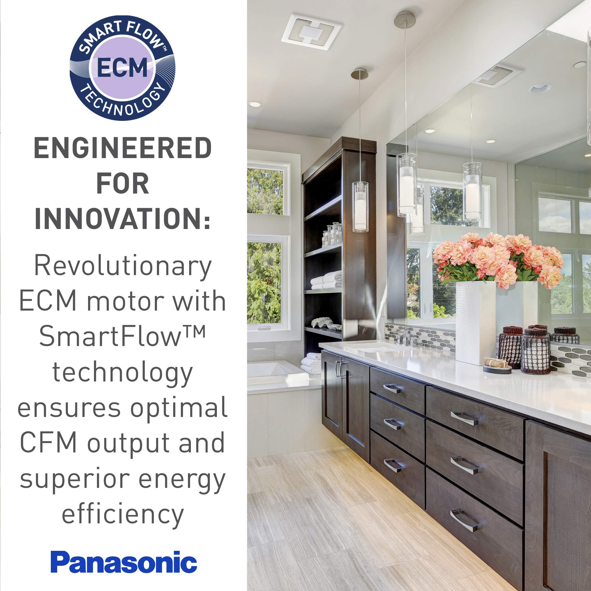 Panasonic WhisperValue FV-0510VSL1 Energy Star certified and efficient.