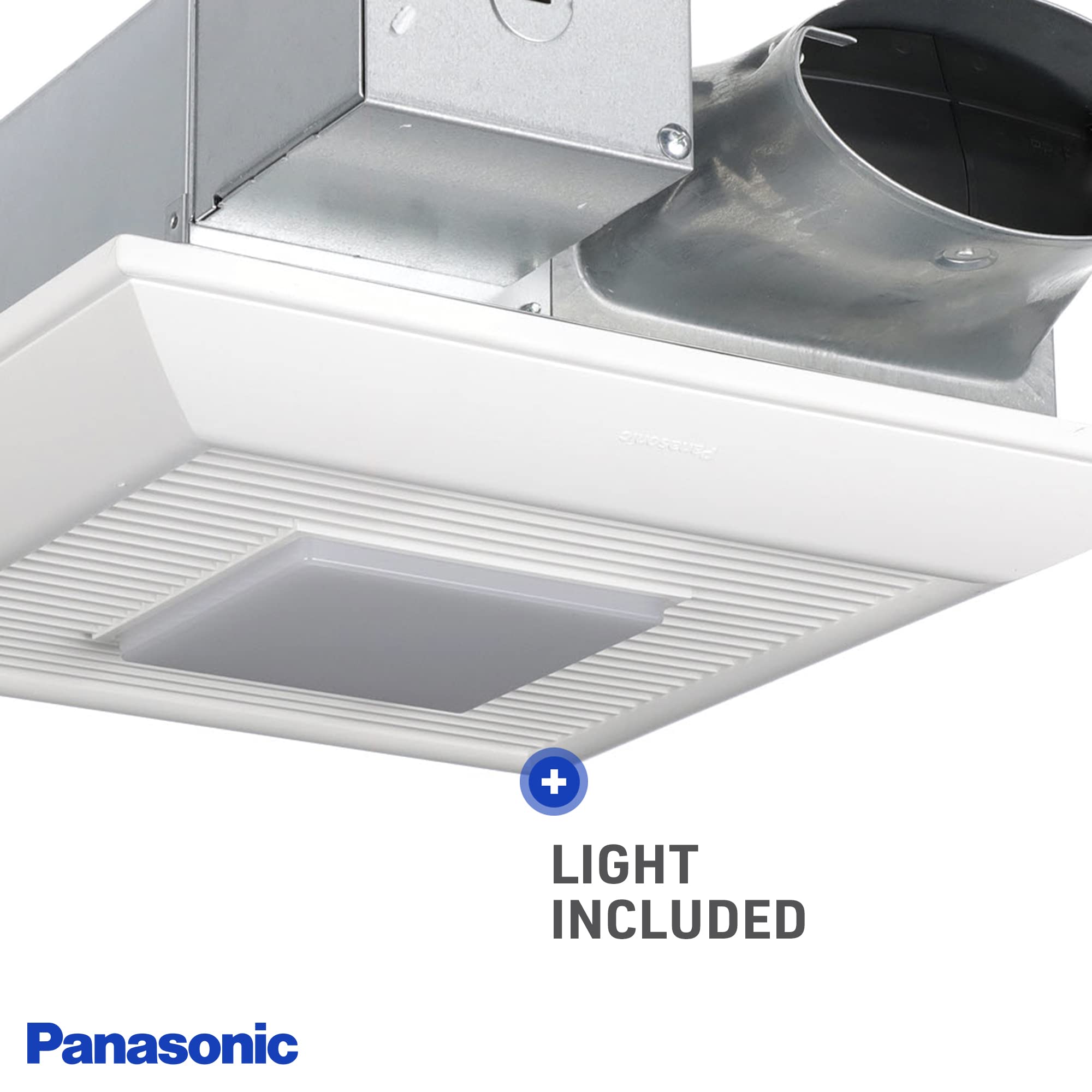 Panasonic WhisperValue FV-0510VSL1 slim housing fits tight ceiling or wall cavities.