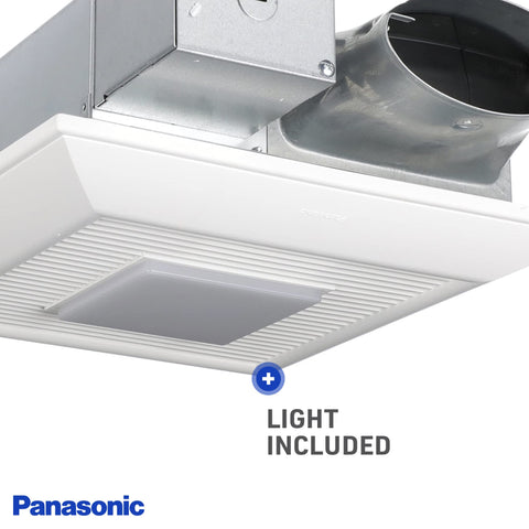 Panasonic WhisperValue FV-0510VSL1 slim housing fits tight ceiling or wall cavities.