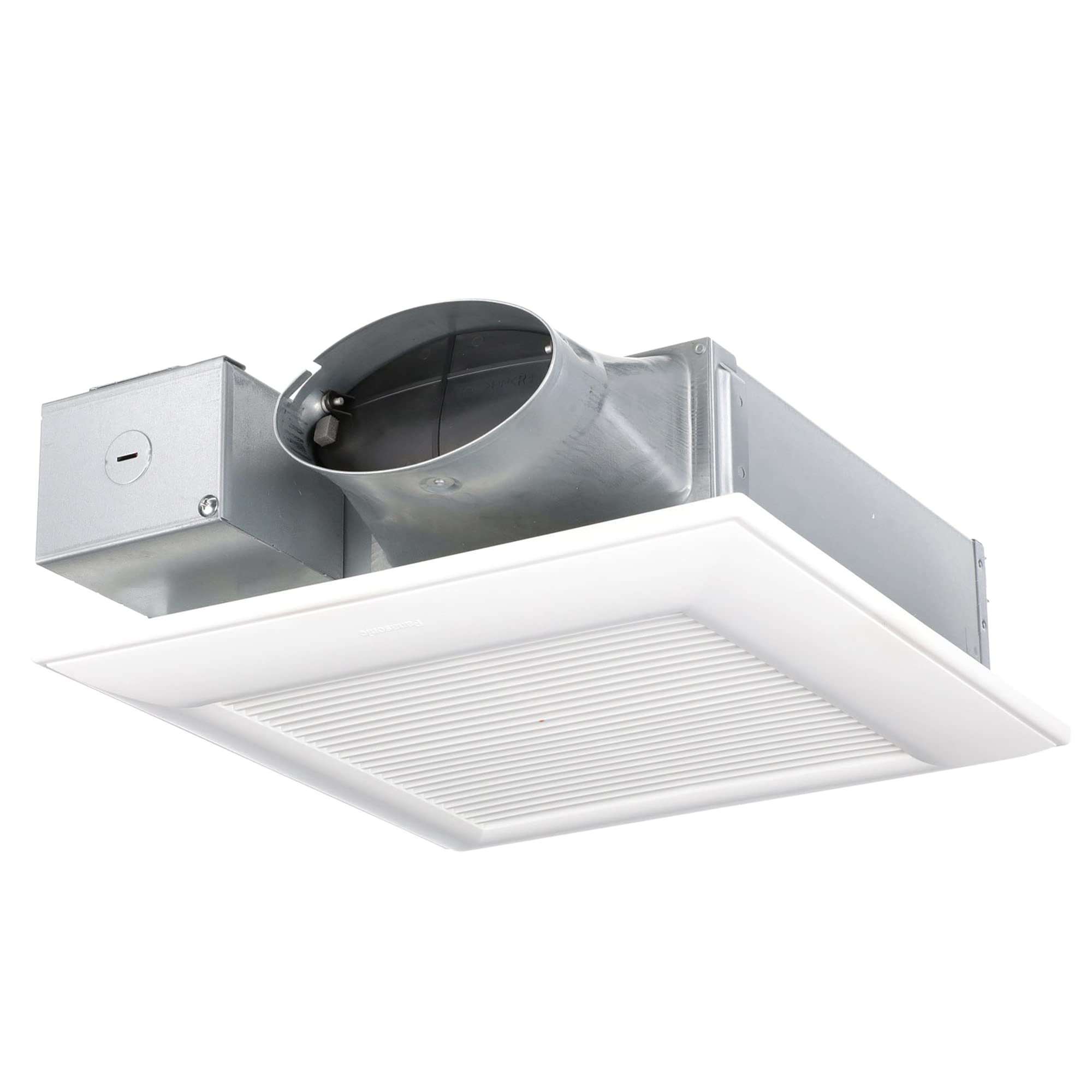 Panasonic WhisperValue FV-0510VSC1 front view showing compact, quiet bath ventilation
