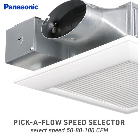 Panasonic FV-0510VSC1 humidity sensor indicator demonstrating moisture control