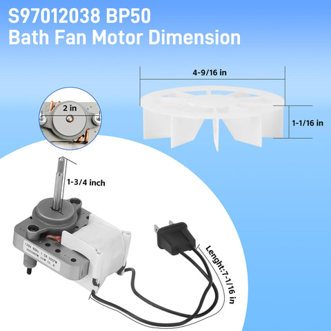 BP27 motor plug detail showing wiring for easy connection