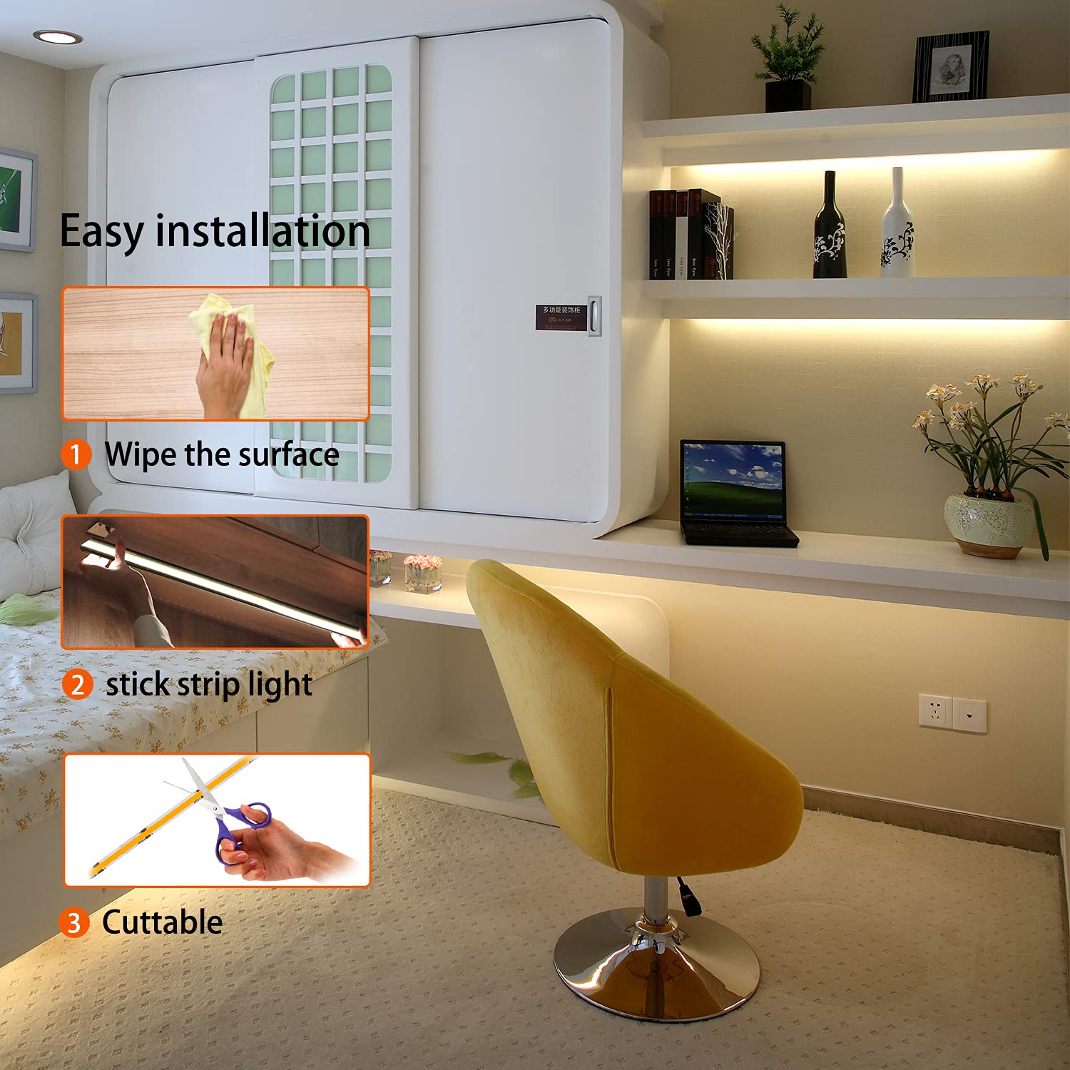 Cuttable sections for flexible length customization