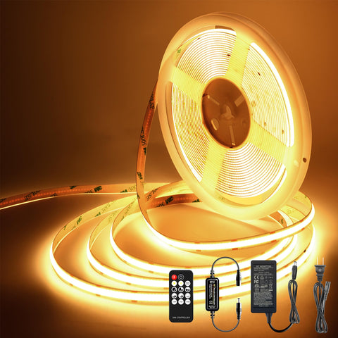 Pandery LED strip lights 32.8ft on cabinet for seamless glow