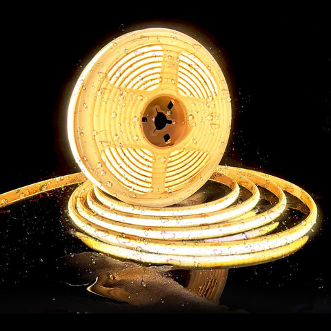 Pandery outdoor LED strip lights with 2700K warmth for inviting exterior ambiance.