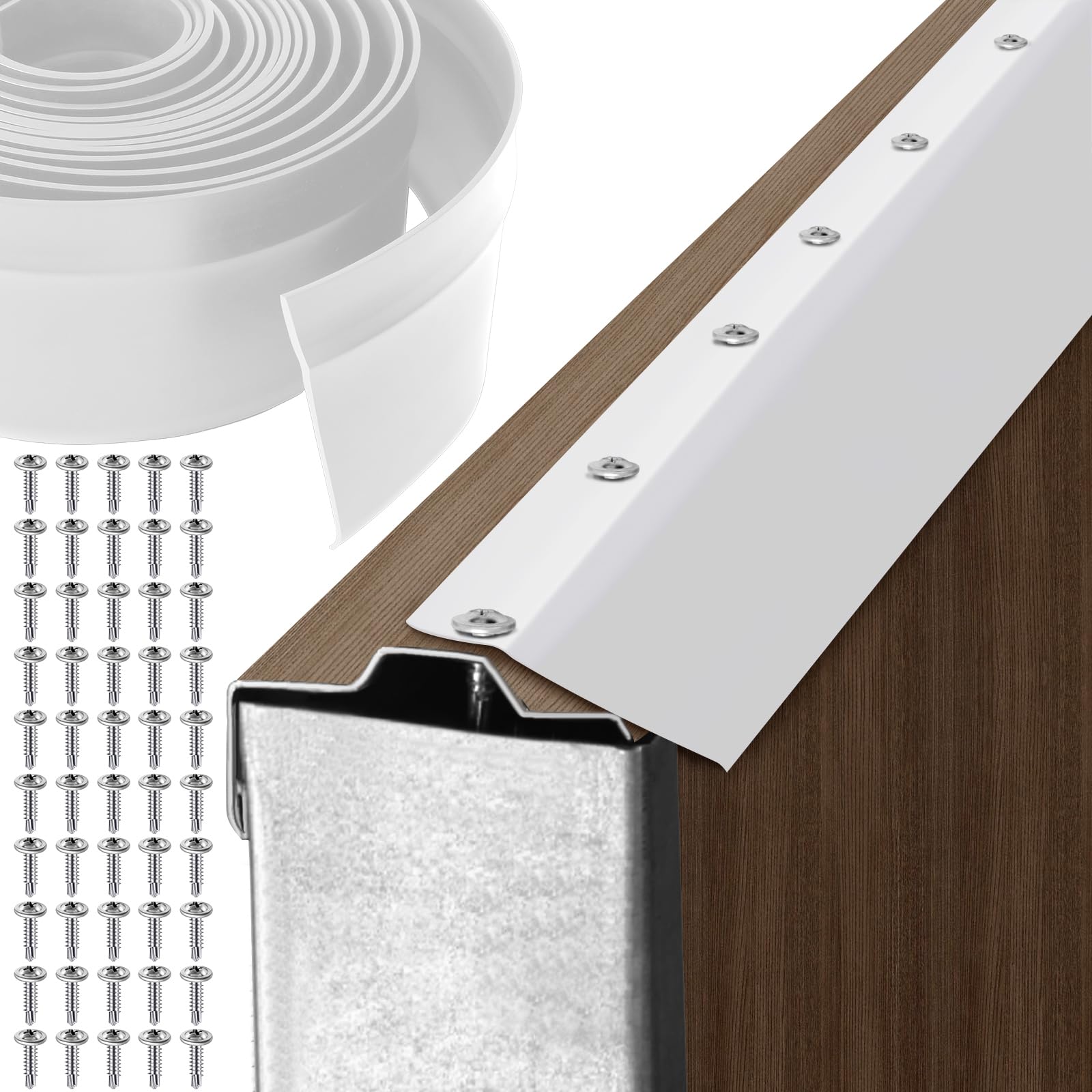 Pangda 36ft garage top seal on door, durable weatherproof protection.