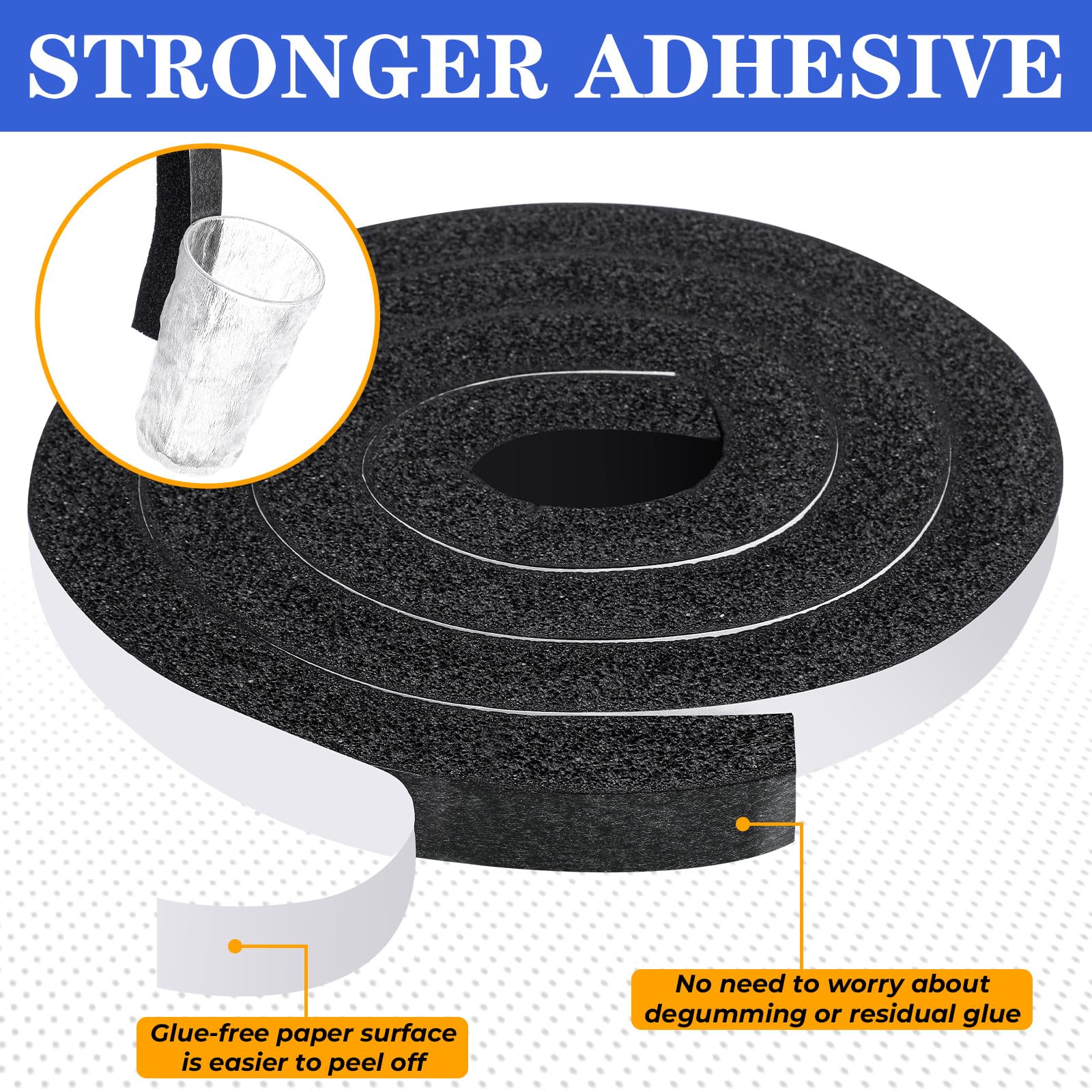 Pangda adhesive foam features peel-and-stick setup for quick DIY insulation.