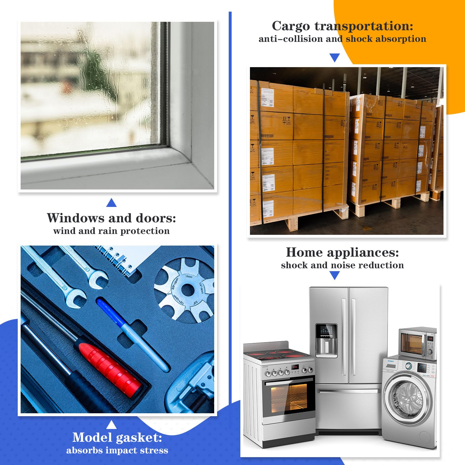 Pangda 26 ft package provides ample weather-stripping for larger projects.