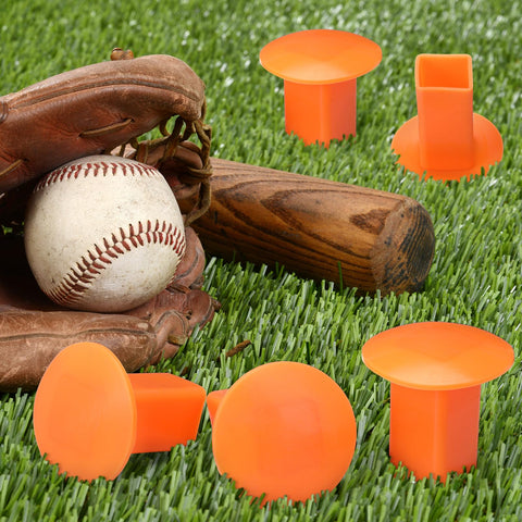Pangda orange baseball base plug on dirt field improves safety and organization