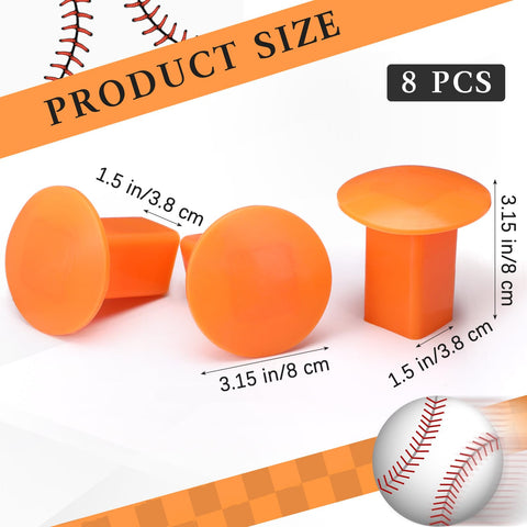 Pangda orange base plug side view showing durable rubber construction
