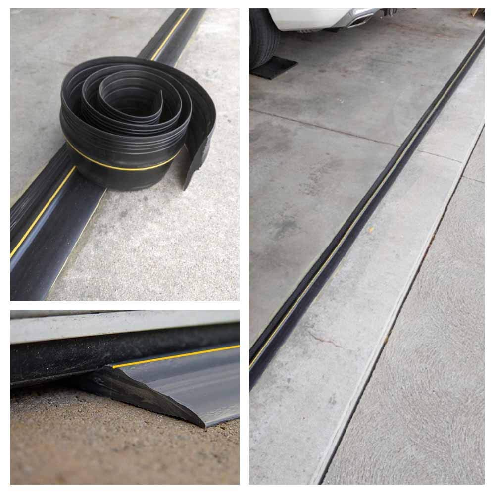 Papillon durable garage seal in use under daily vehicle traffic.