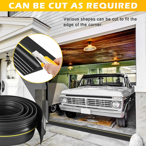 Papillon weatherproof strip helps keep a drier, quieter garage entrance.