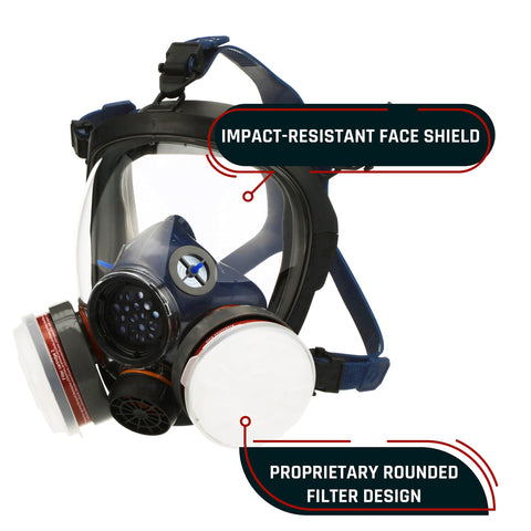 Parcil PD-100 full-face protection shielding eyes and face