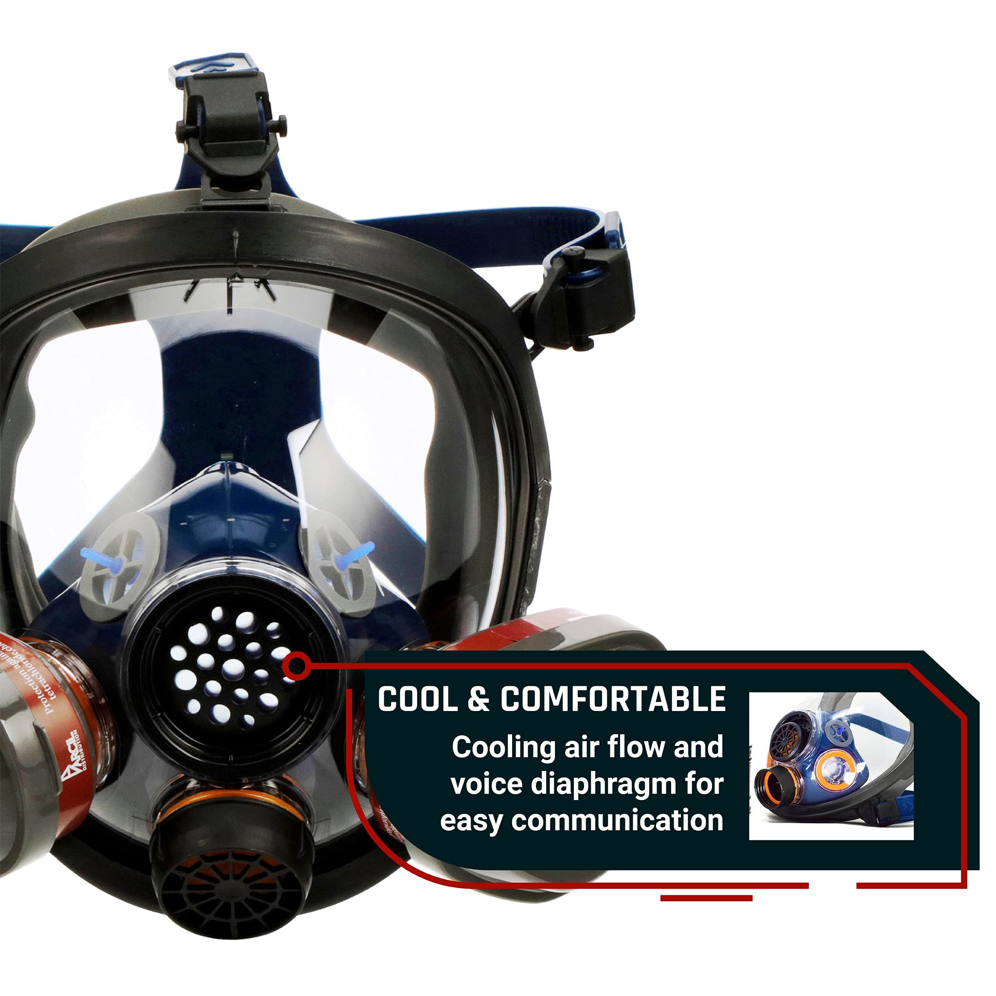 Parcil PT-101 eye protection mask blocks debris and splashes while working