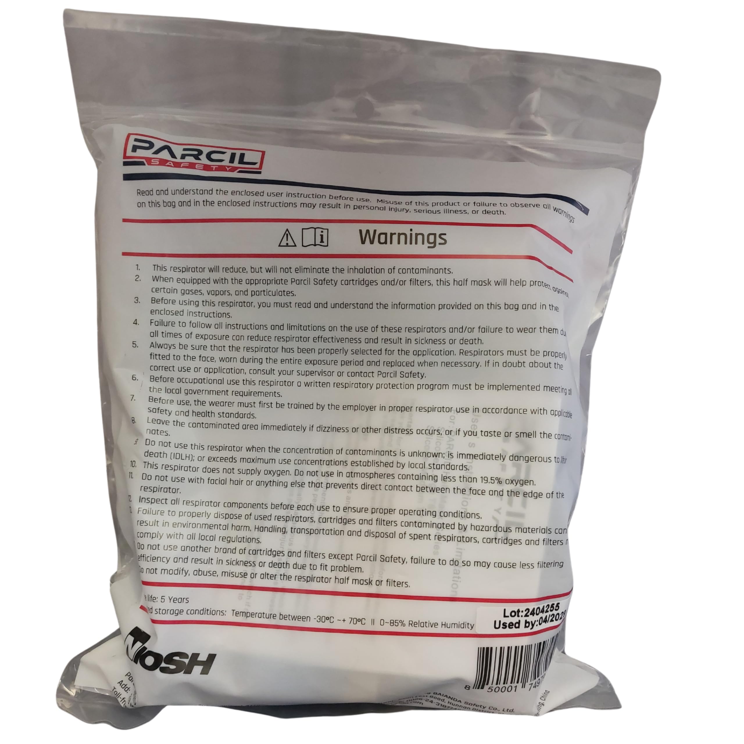 Parcil Safety UltraSeal bayonet cartridge attachment enables quick swaps.