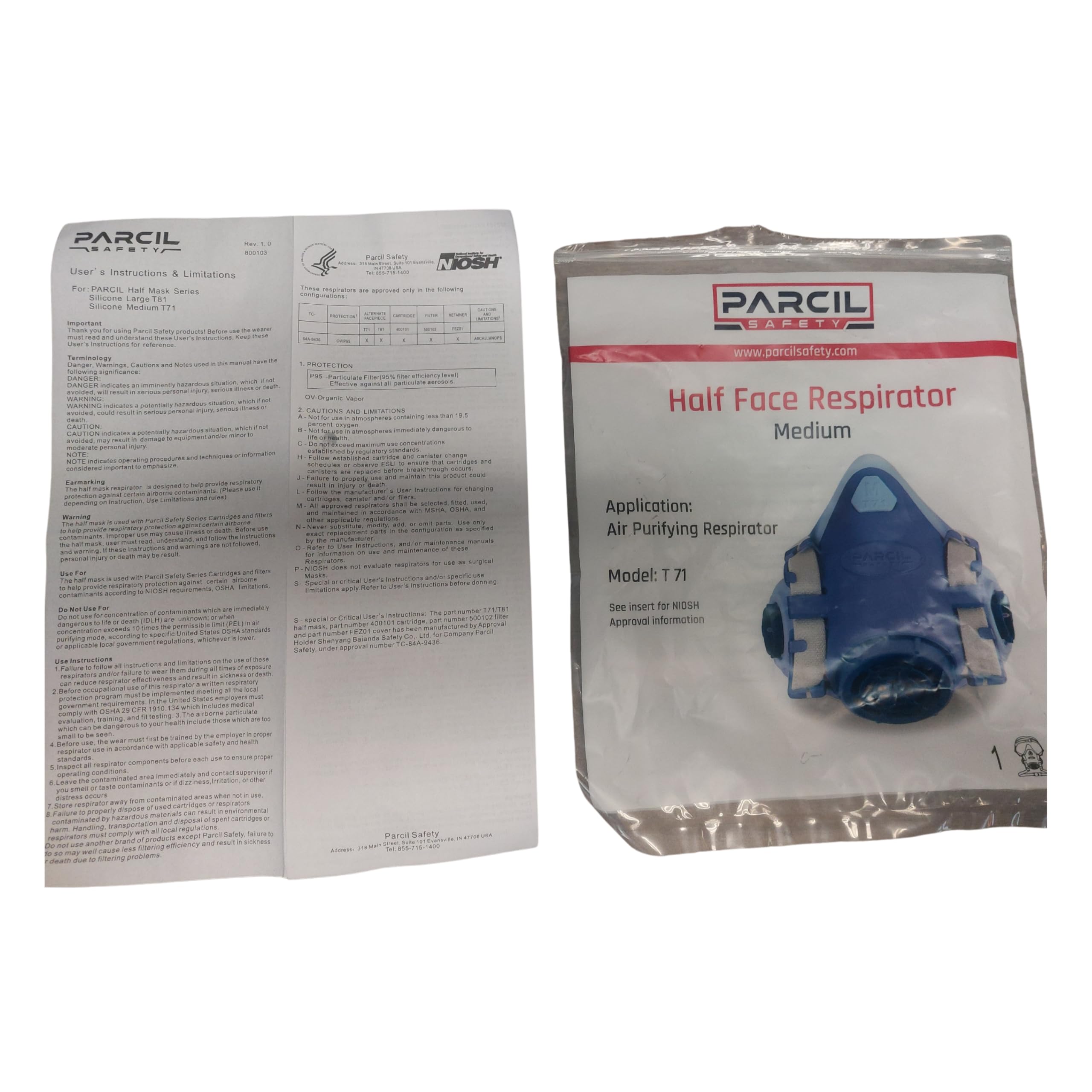 Parcil Safety UltraSeal compatible with OV/P95 cartridges.