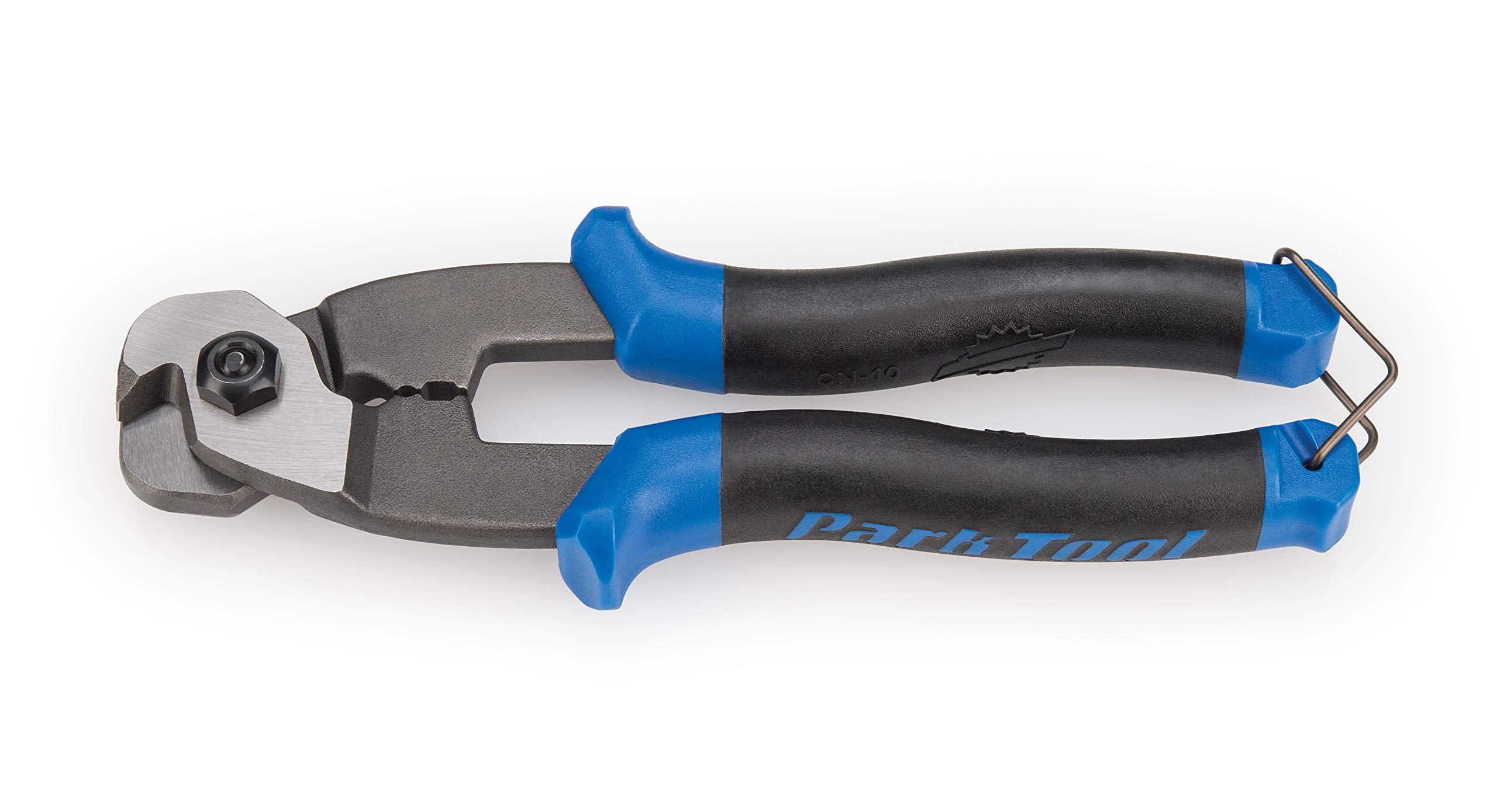 Park Tool CN-10 built-in crimper in action for secure end caps.
