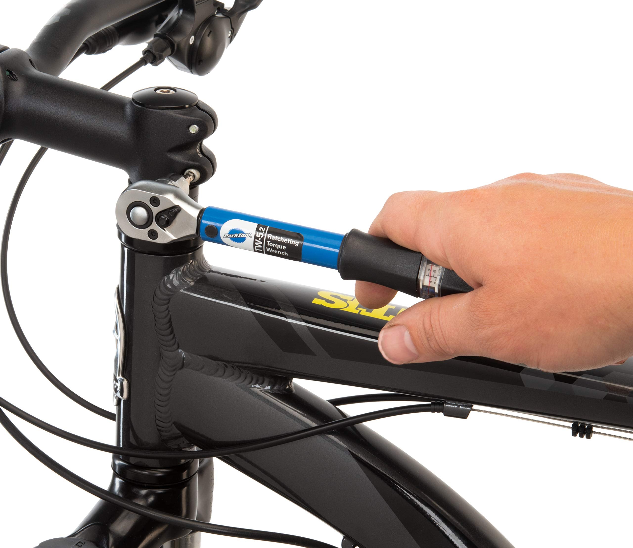 Park Tool TW-5.2 calibration scale supports torque accuracy within plus or minus 4 percent