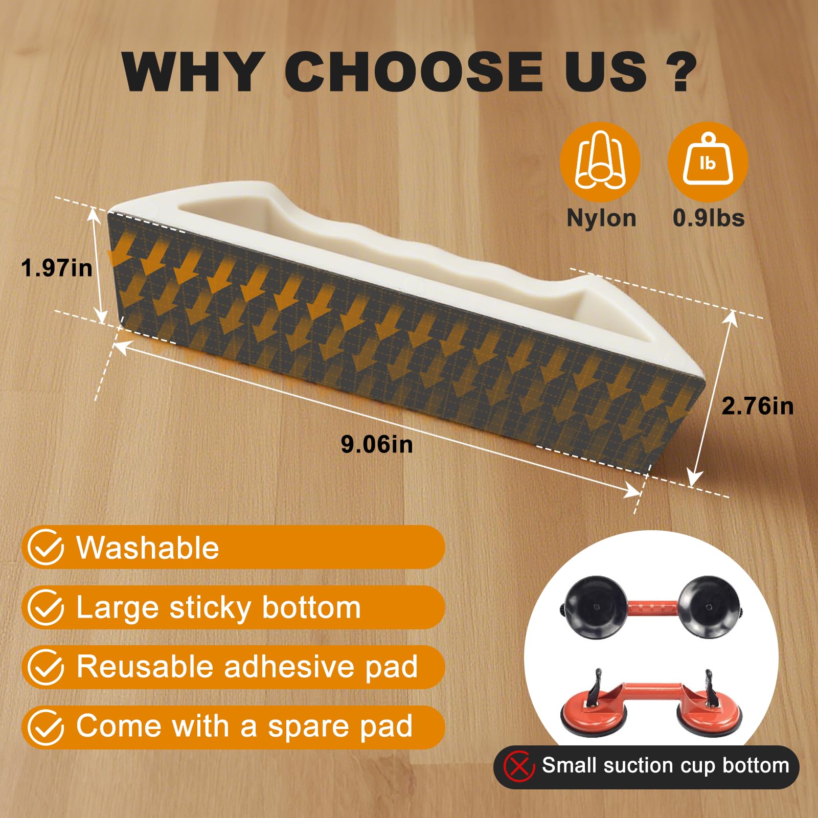 parknshop Floor Gap Fixer Tool showing reusable adhesive strips