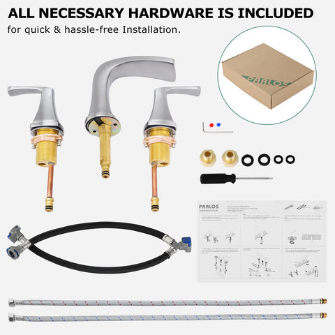 PARLOS 3-hole installation kit included for easy mounting compatibility.