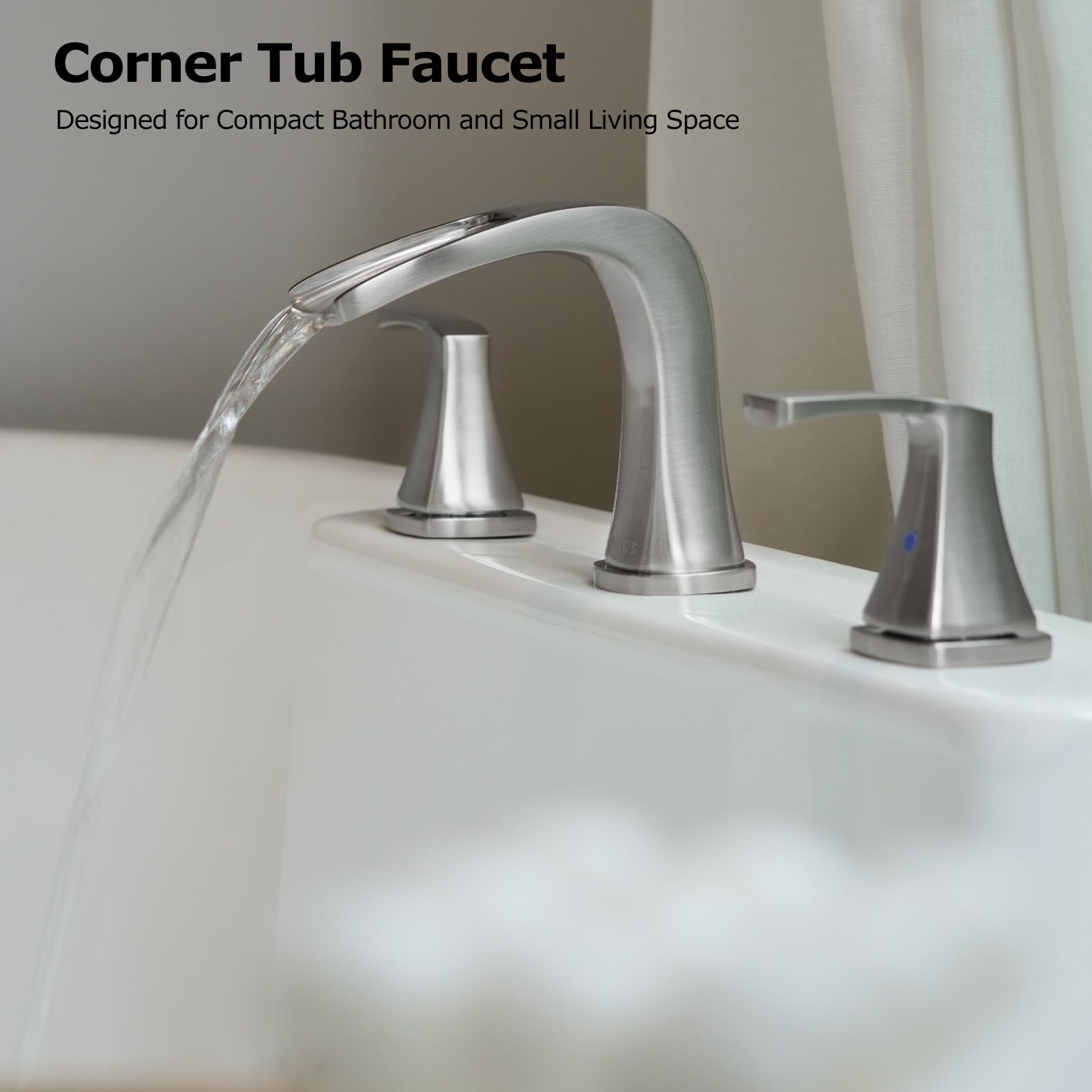 PARLOS space-saving corner design fits compact bathrooms with style.