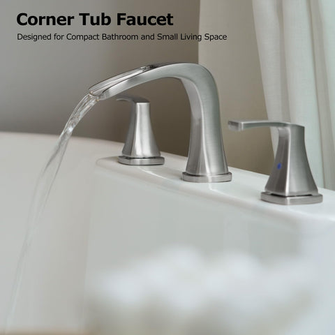 PARLOS space-saving corner design fits compact bathrooms with style.