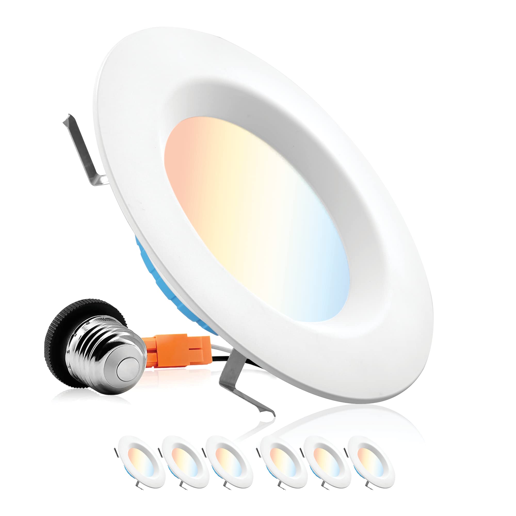 Parmida 5CCT can light with smooth trim for clean, modern ceiling illumination.