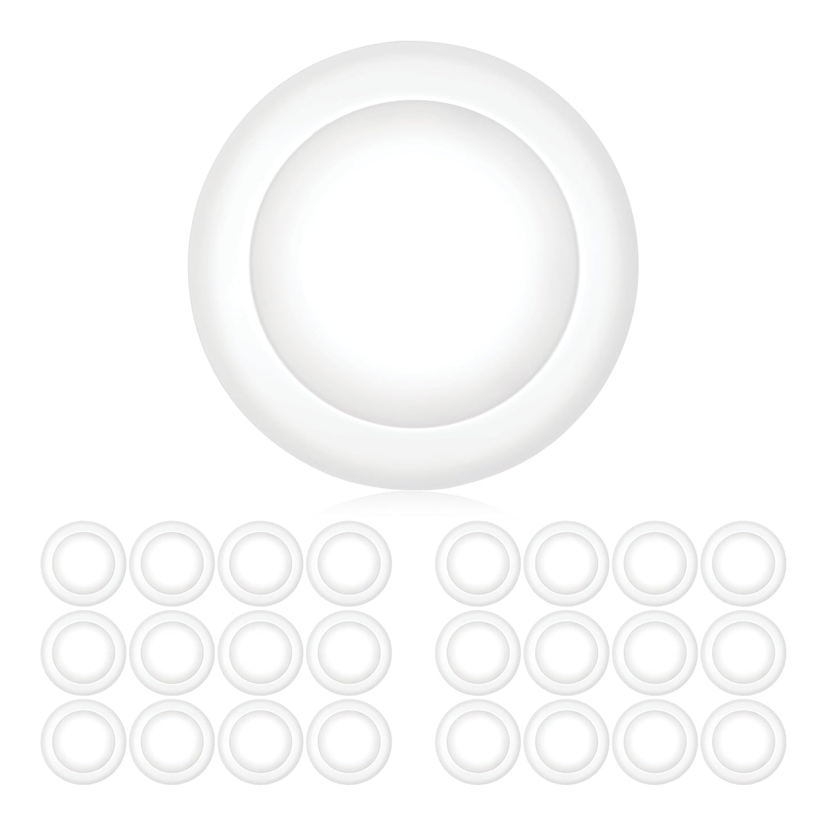 Parmida LED disk light 5-6 inch flush mount with slim profile and bright 1050lm output